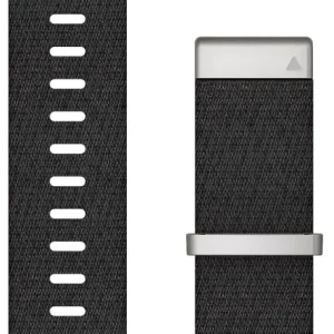 Garmin QuickFit 22-klokkeremmer, jacquard-vevd nylonrem – sort
