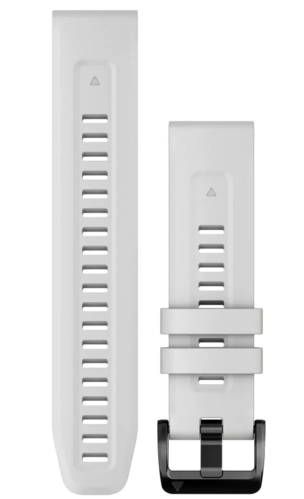 Garmin QuickFit 22-klokkeremmer, Carrera-hvit silikon