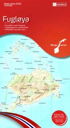 Fugløya 1:50 000 – Kart 10126 i Norges-serien - Image 2