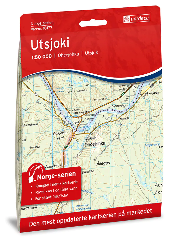 Utsjoki 1:50 000 – Kart 10177 i Norges-serien