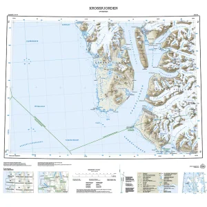 A6 Krossfjorden 1:100 000 – Svalbardkart – Lnr 8802