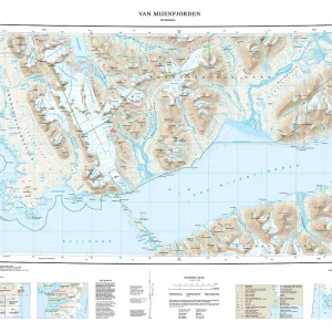 B10 Van Mijenfjorden 1:100 000 – Svalbardkart – Lnr 8811