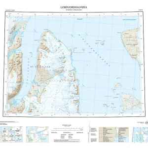 D5 Lomfjordhalvøya 1:100 000 – Svalbardkart – Lnr 8827