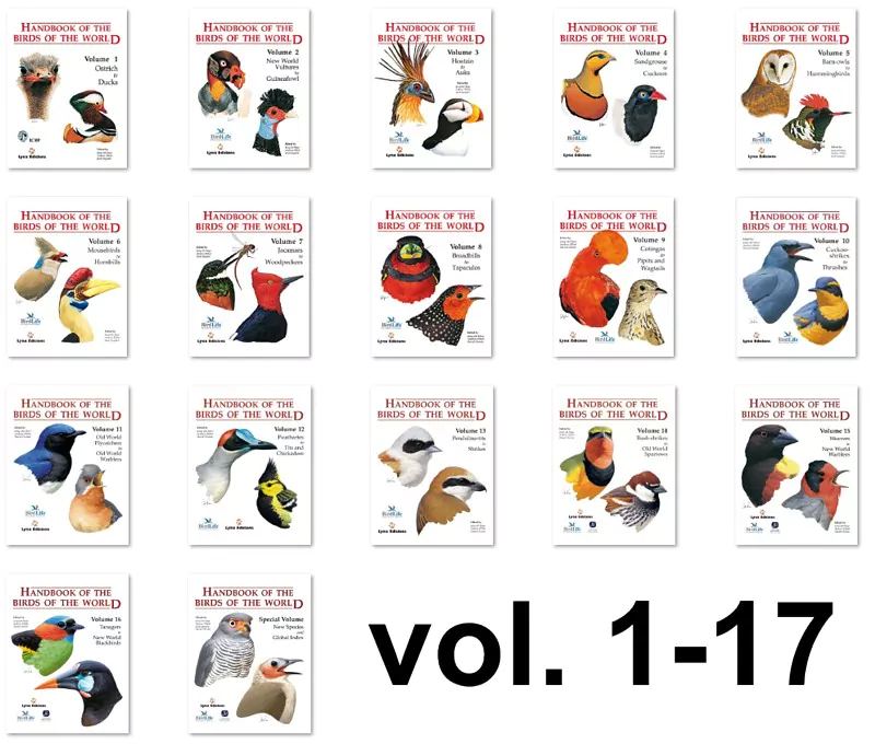 Handbook of the Birds of the World Vol 1-17 - Image 2