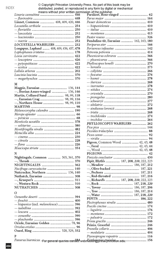 Flight Identification of European Passerines and Select Landbirds - Image 8