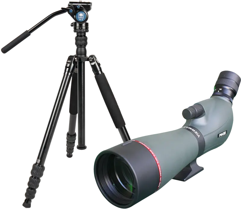 Focus Viewmaster ED 16-48×65, kit med Sirui Traveler 7VA – Teleskop m/skrå innsikt, med stativ